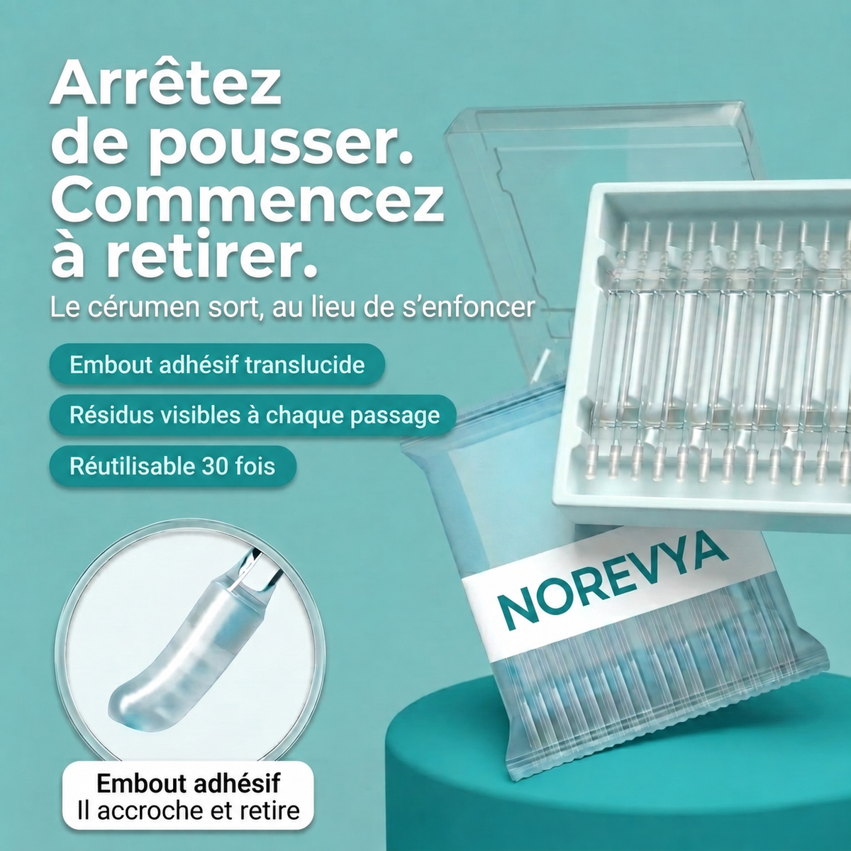Norevya — Coffret et sticks réutilisables